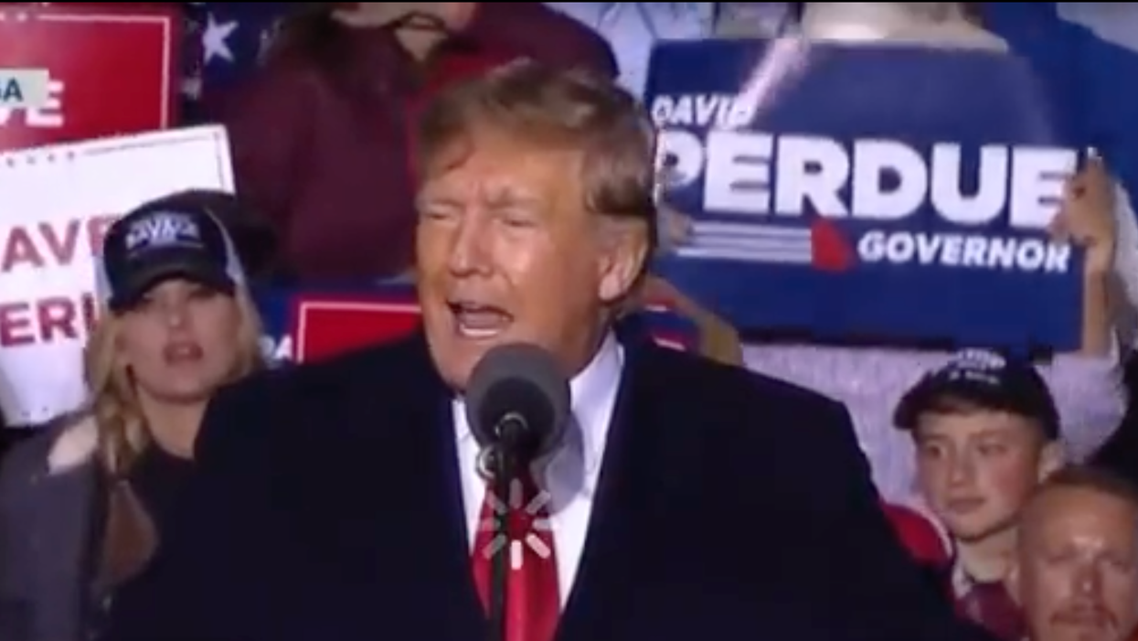 Trump Claims He Had a 'Massive' Crowd at His Georgia Rally and People Brought the Receipts