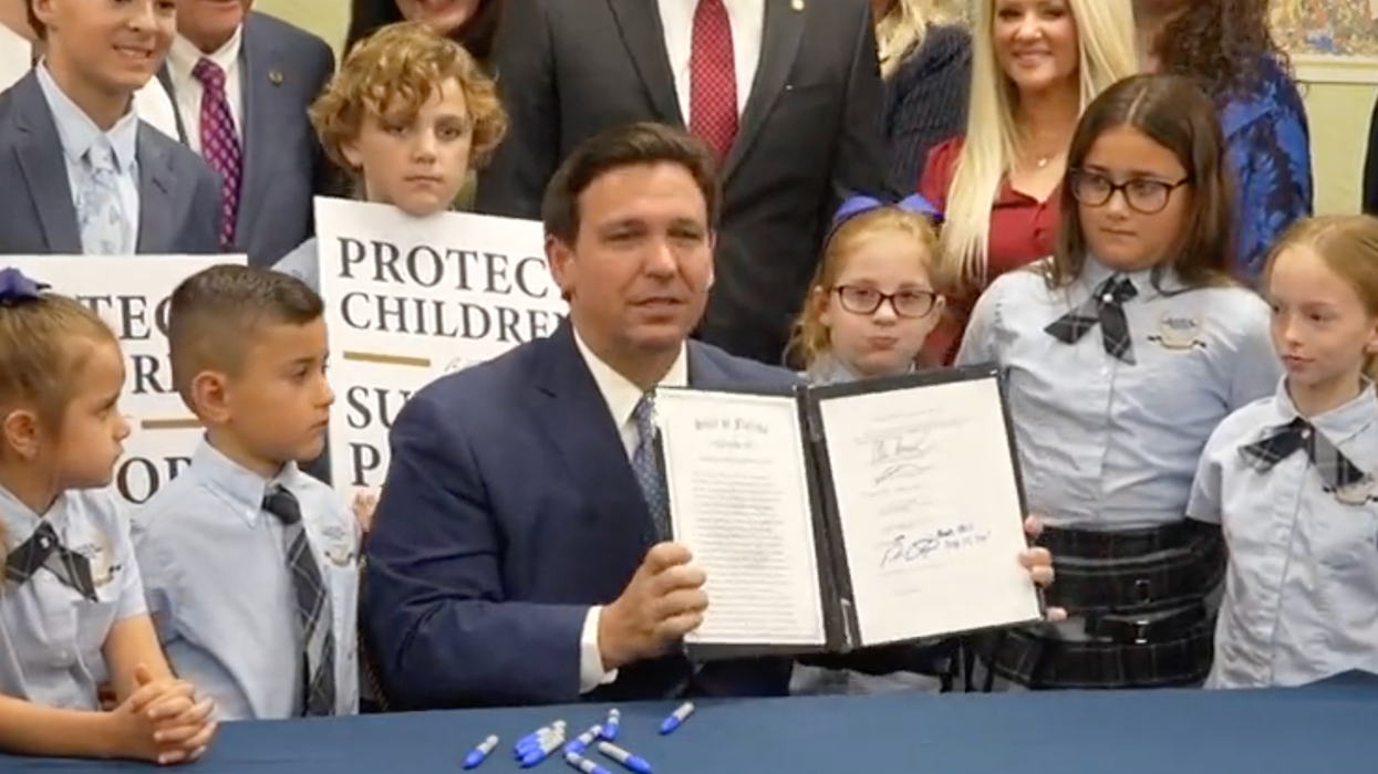 Ron DeSantis Slammed After Surrounding Himself With Children for 'Don't Say Gay' Bill Signing
