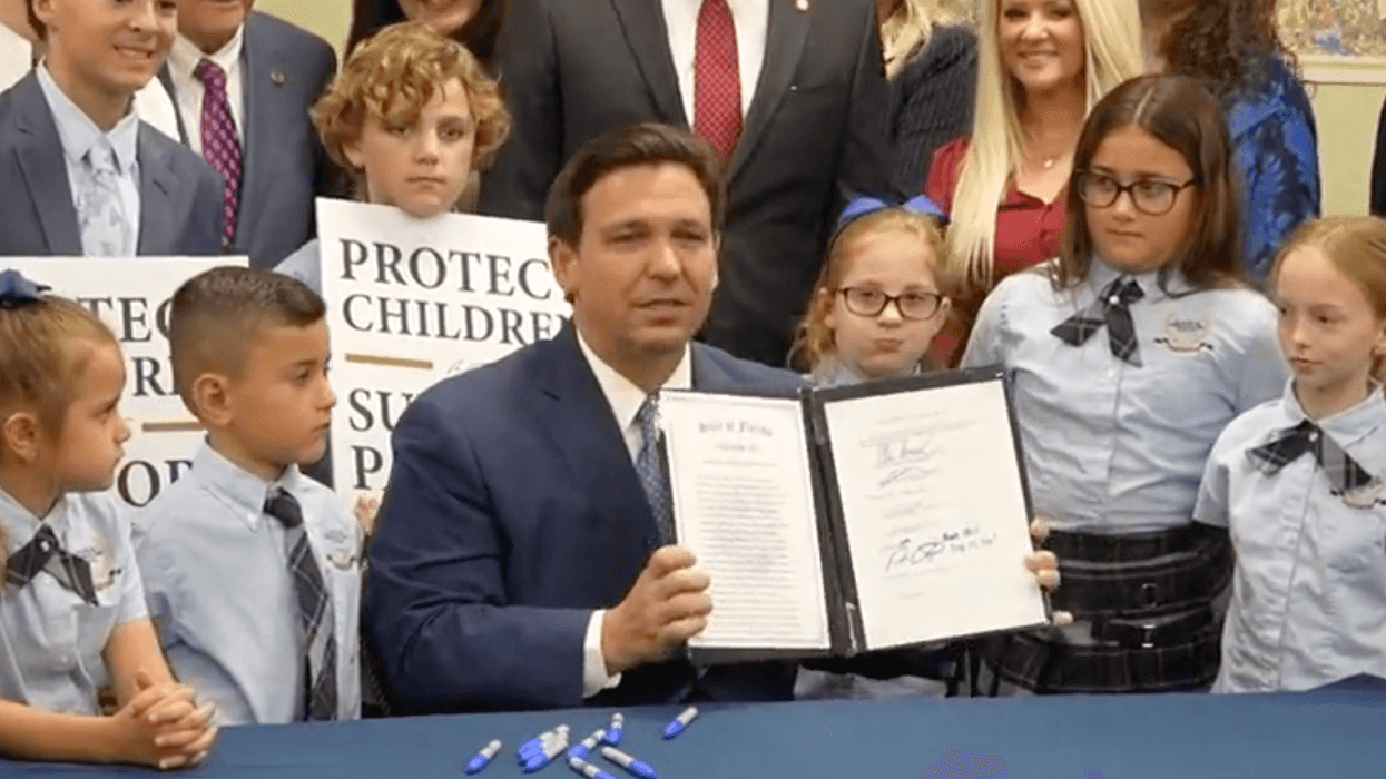 Ron DeSantis Slammed After Surrounding Himself With Children for 'Don't Say Gay' Bill Signing