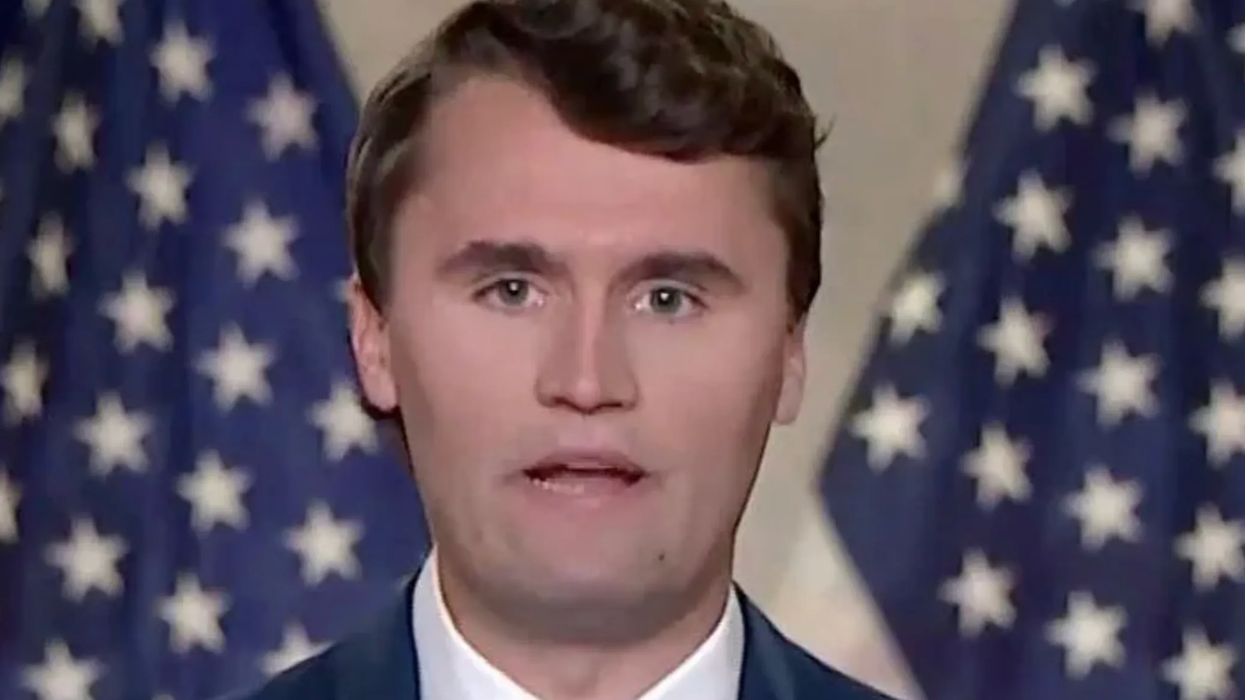 Charlie Kirk Spews Transphobic Screed Urging Men to Physically Bar Trans Athletes From Competing in Sporting Events