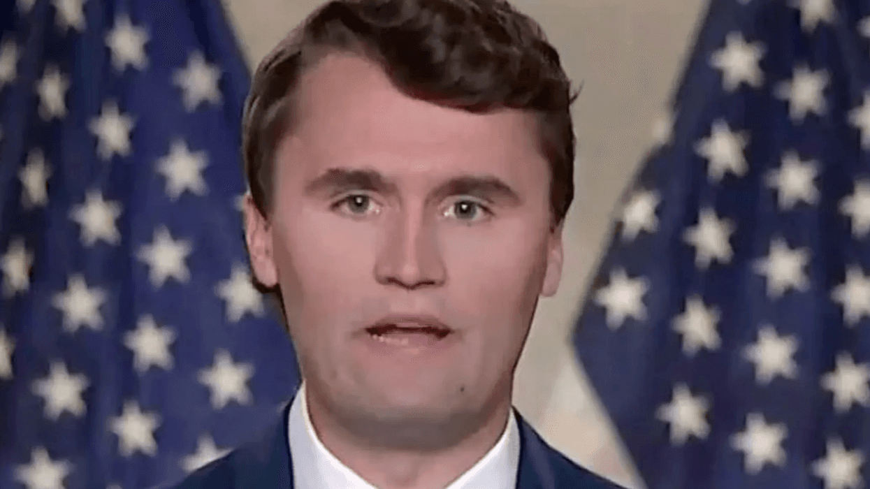 Charlie Kirk Spews Transphobic Screed Urging Men to Physically Bar Trans Athletes From Competing in Sporting Events