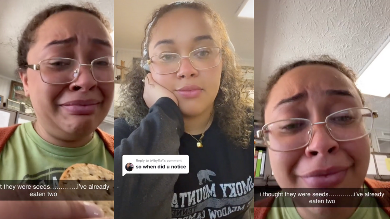 Woman Horrified After Eating Two Seed-Covered Crackers Only To Realize They Weren't Seeds At All