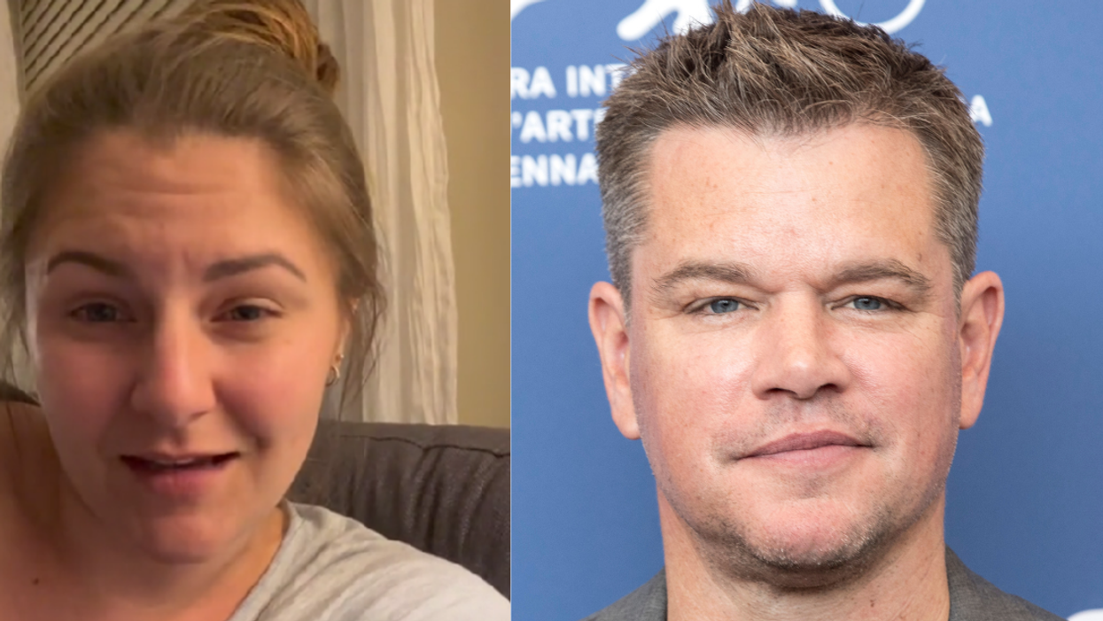 Woman Floored After Stranger Points Out That Her Dog Looks Like Matt Damon—And They're Not Wrong