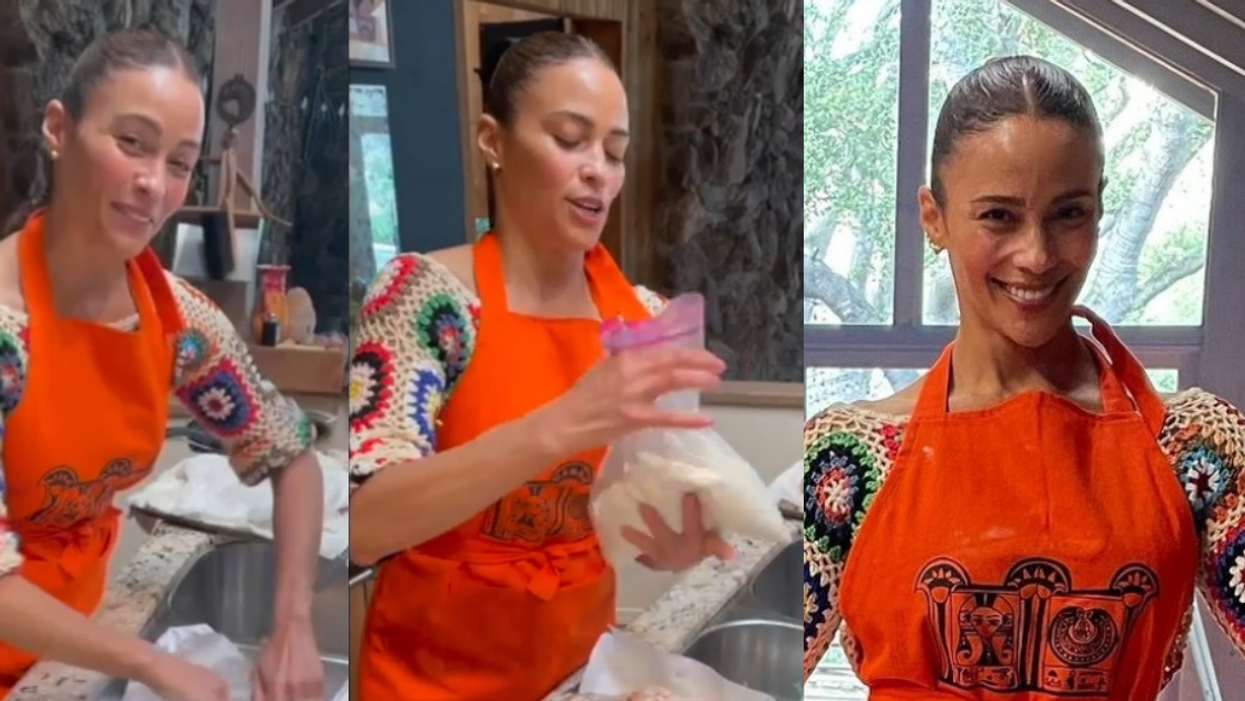 Paula Patton's Bizarre Method Of Cooking Fried Chicken Has The Internet Losing Their Minds