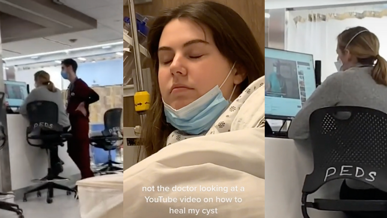 TikToker Balks After Catching Doctor Looking On YouTube To Figure Out How To Treat Her Cyst