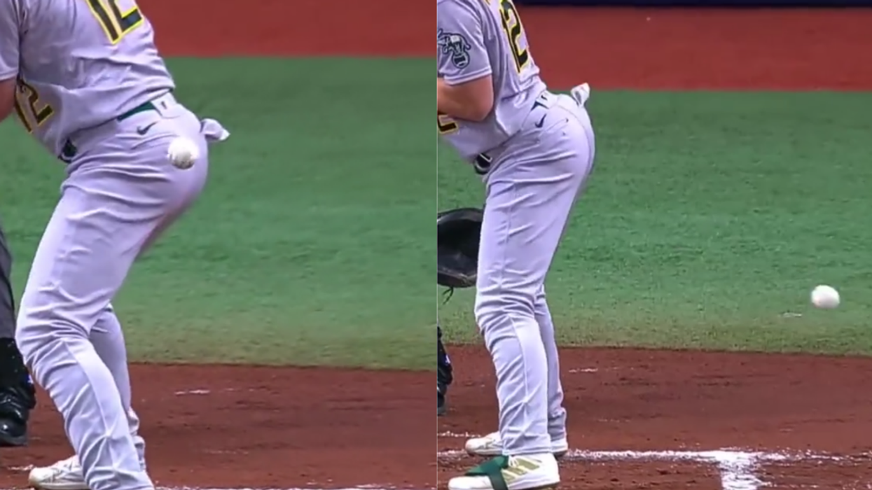 Baseball Perfectly Bounces Off Batter's Butt In Hilarious Slow-Motion Clip—And Fans Are Obsessed