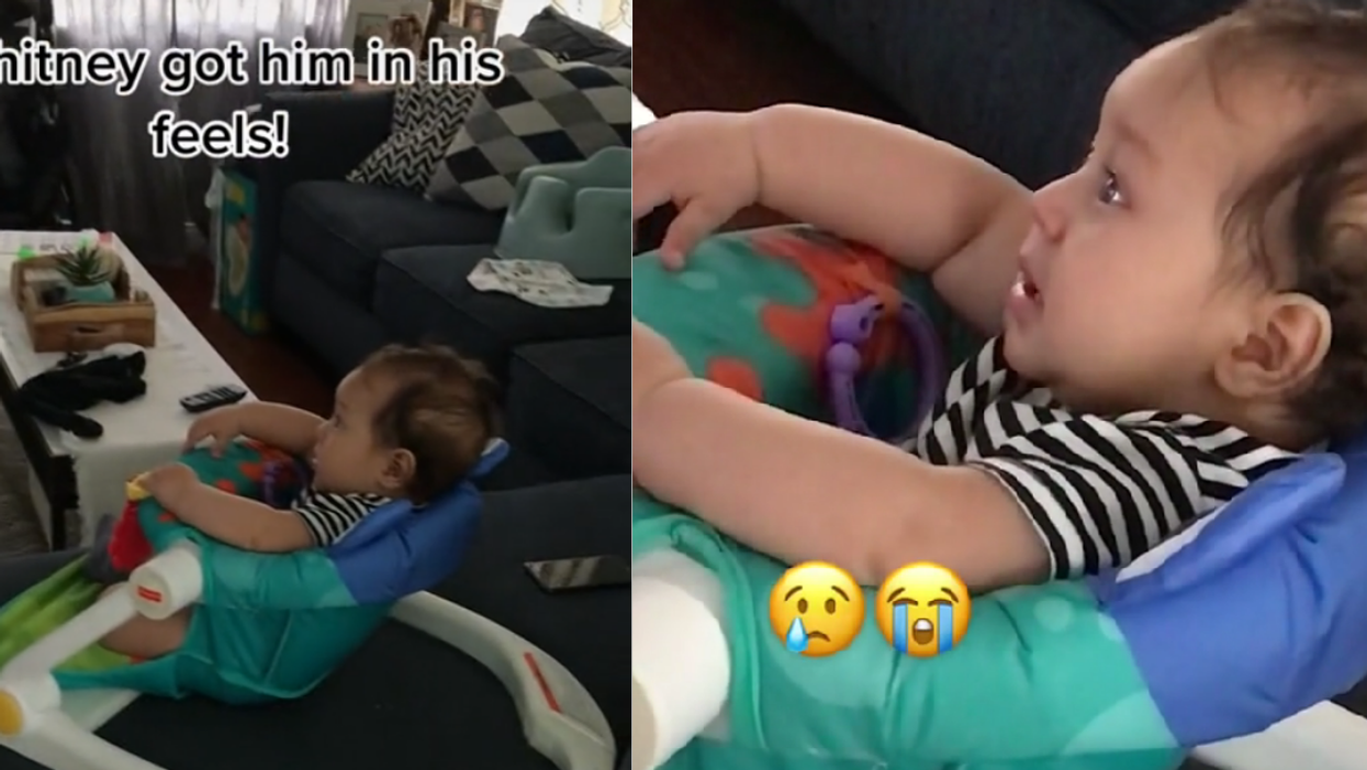 Baby Tears Up Watching Whitney Houston Sing 'I Will Always Love You'—And, Honestly, Same