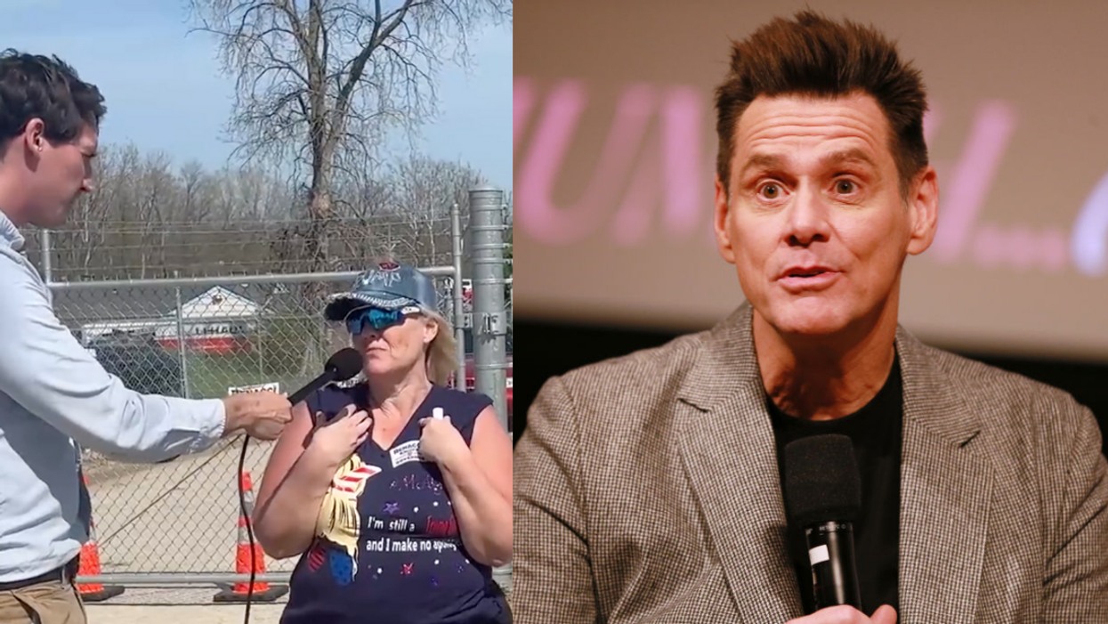 MAGA Fan Believes Biden Is Actually Just Jim Carrey In A Mask—And Carrey Is Shaking His Head