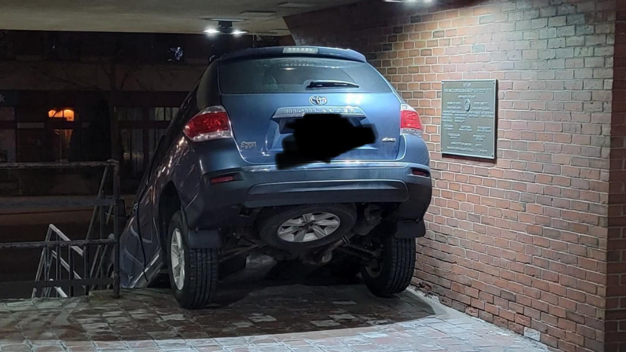 Alleged Drunk Driver Who Tried To Drive Car Down Police Dept. Stairs Claims She Was 'Following Her GPS'