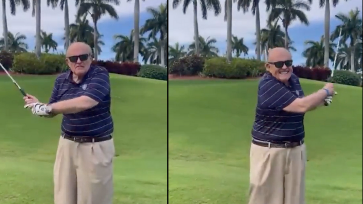 Giuliani Roasted After Tweeting And Deleting Cringey Golf Video Promoting His Cameo Page