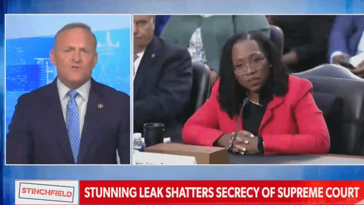 Newsmax Host Accuses Ketanji Brown Jackson Of Leaking SCOTUS Draft—Except She's Not Even On The Court Yet