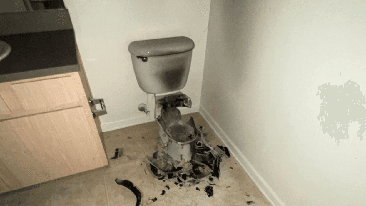 Lightning Strike At Oklahoma Apartment Complex Completely Shatters Toilet—And Here Come The Jokes