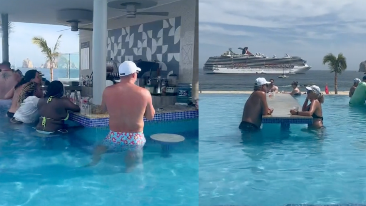 Woman Warns TikTok Why You Should Never Use The Swim-Up Bar At A Resort Pool—And Yikes