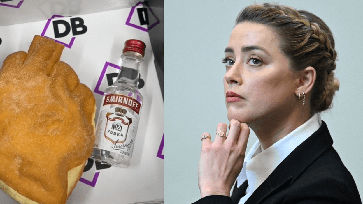 Bakery Called Out For Allegedly Sending Amber Heard A 'Severed Finger' Cake And A Vodka Bottle