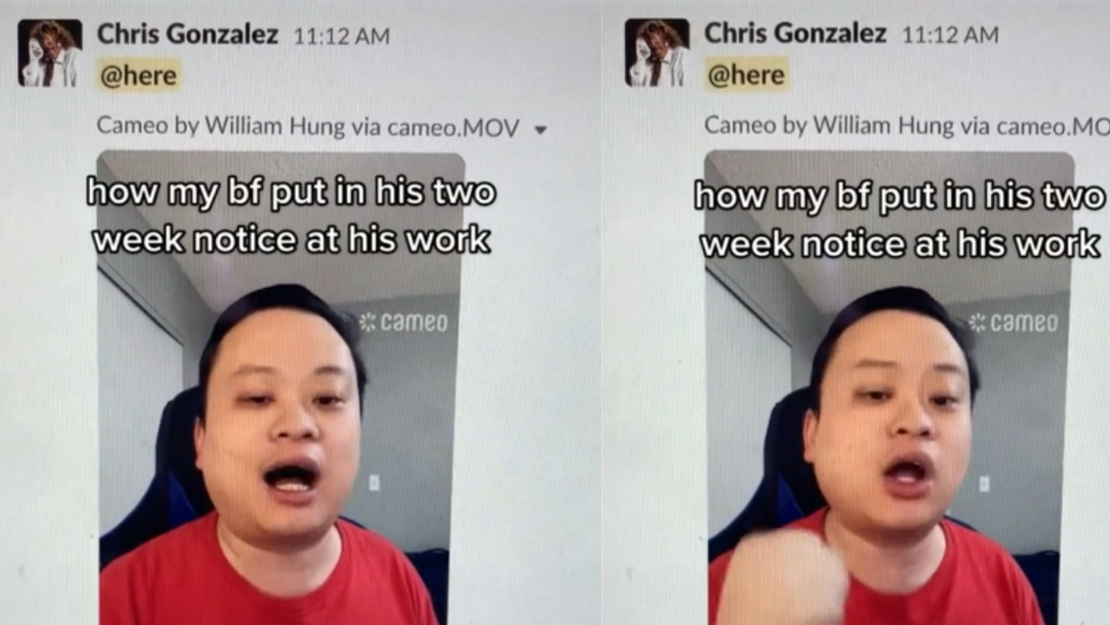 Guy Hires 'American Idol' Reject William Hung To Hilariously Put In His Two Weeks' Notice Over Slack