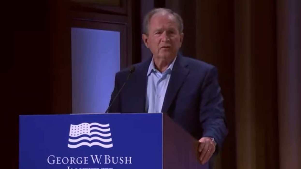 George W. Bush Mistakenly Calls Iraq Invasion 'Wholly Unjustified' In Cringey Ukraine Remarks