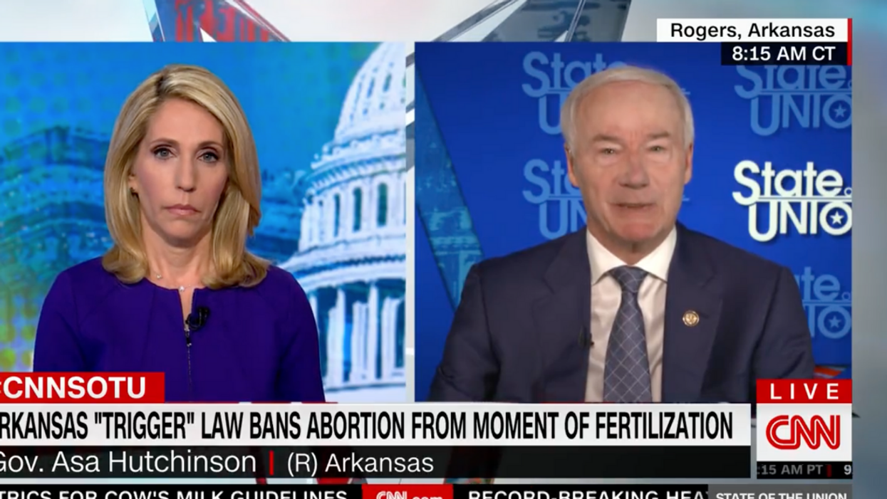 Arkansas GOP Gov. Called Out For Claiming He Doesn't Agree With Abortion Ban He Signed Into Law