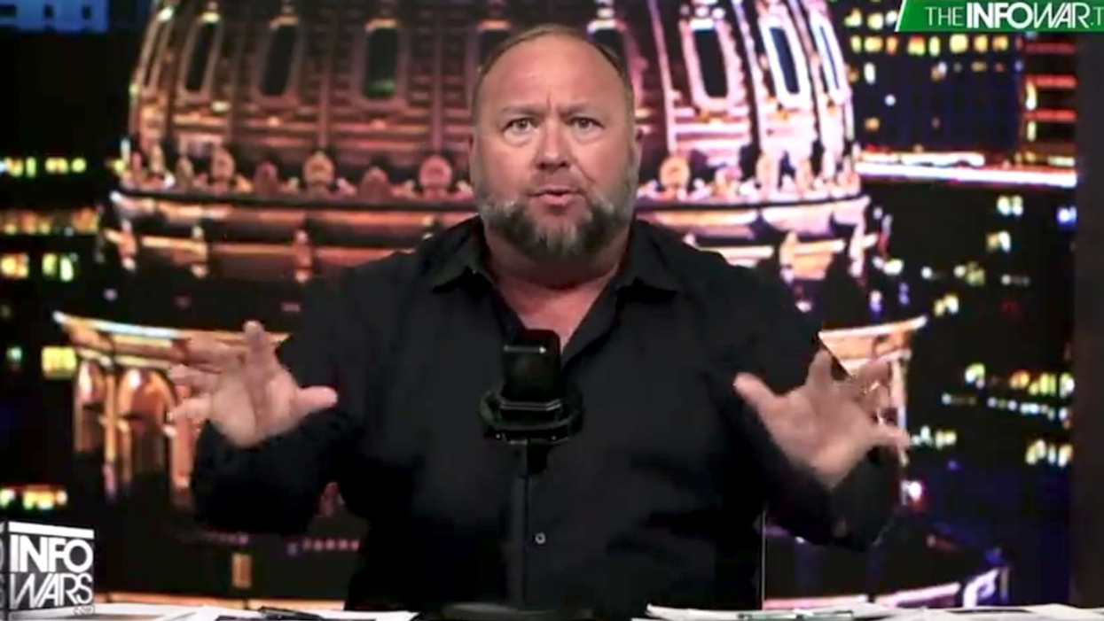 Alex Jones Calls World Economic Forum 'A Satanic Alien Attack' In Unhinged Rant: 'The End Of Earth As We Know It'