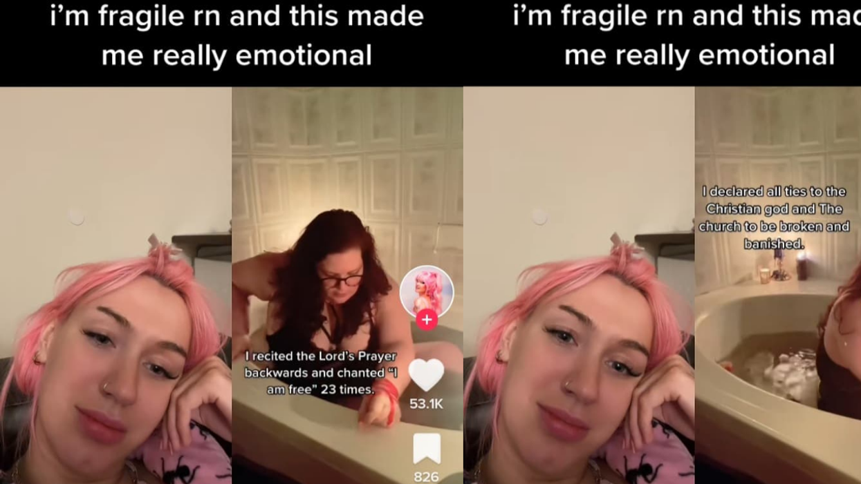 Ex-'Christian Cult' Member Goes Viral After Sharing Her 'Unbaptism' Ritual Video—And TikTok Is Into It