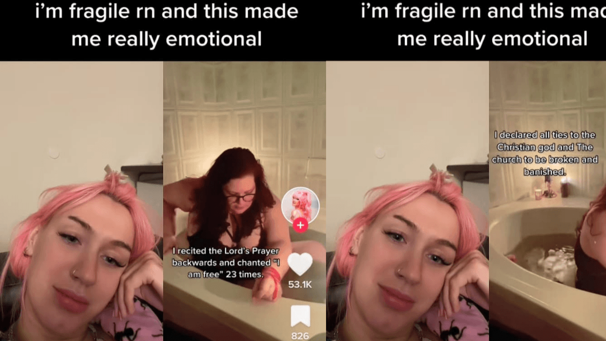 Ex-'Christian Cult' Member Goes Viral After Sharing Her 'Unbaptism' Ritual Video—And TikTok Is Into It