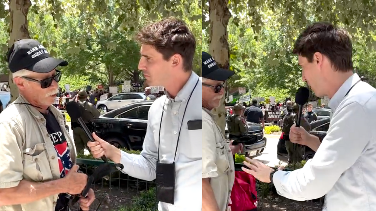 Comedian Asks Confederate Flag-Wearing NRA Member Whether He's For Or Against Slavery–And Hoo Boy