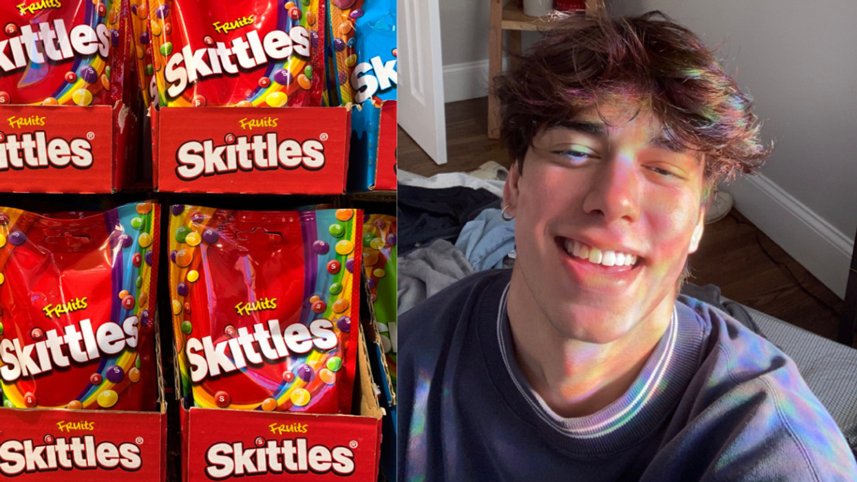 Skittles' Twitter Account Just Liked An OnlyFans Creator's Rainbow D*ck Pic—And Everyone Is Screaming