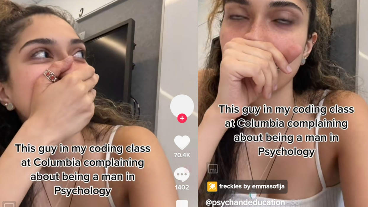 Psych Student Scoffs After Male Classmate Complains How 'Hard' It Is To Be A Guy In Their Field