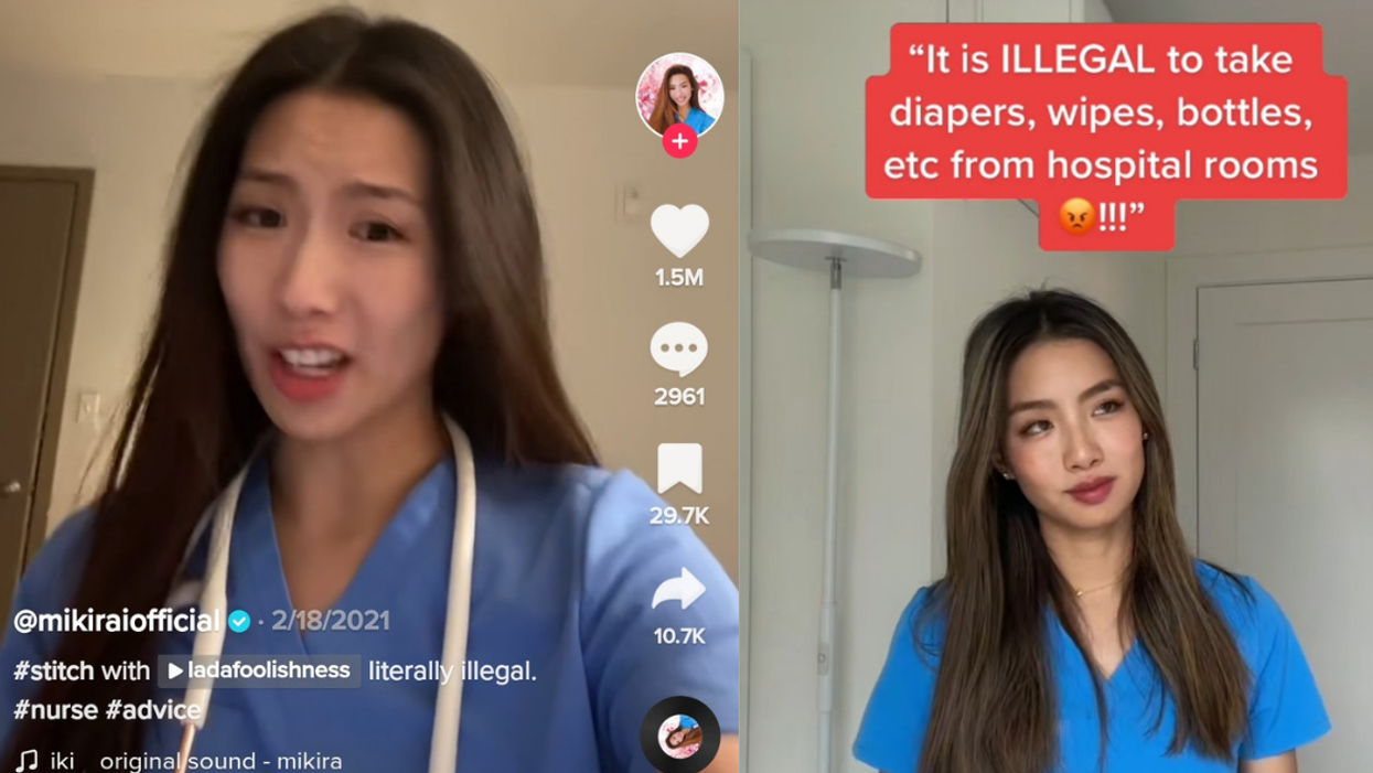 Nurse Stuns TikTok With Revelation After Video Of Dad 'Stealing' Diapers From Hospital Goes Viral
