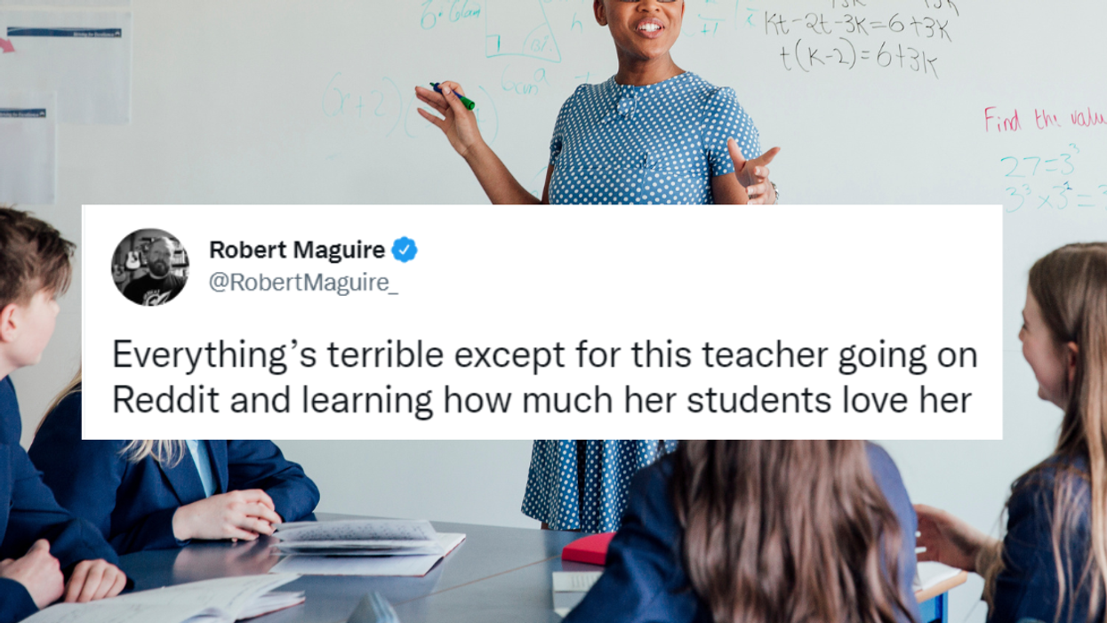 Confused Math Teacher Left 'In Tears' Of Joy After Learning Why Students Called Them A 'Goat'