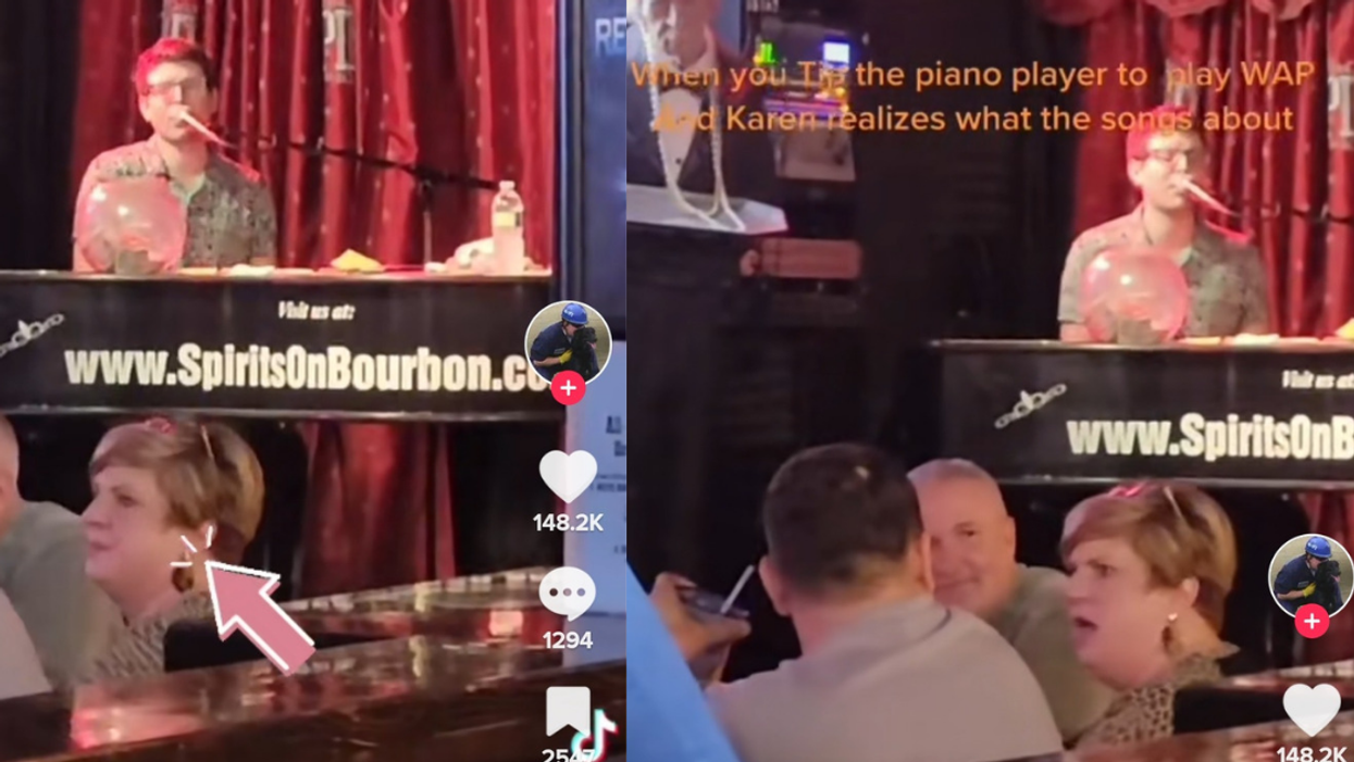 Woman's Reaction Goes Viral After She Realizes New Orleans Piano Bar Musician Is Playing 'WAP'