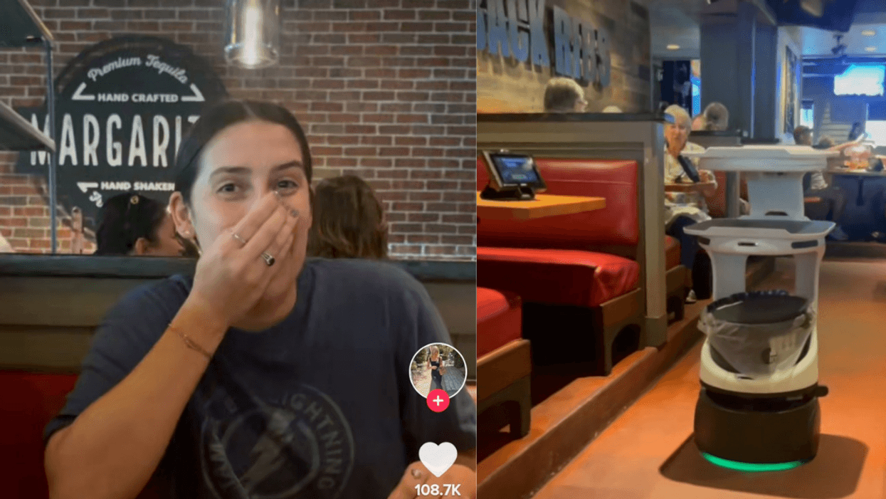 TikTokers Lose It After Chili's Robot Rolls Up To Their Table And Starts Singing 'Happy Birthday'