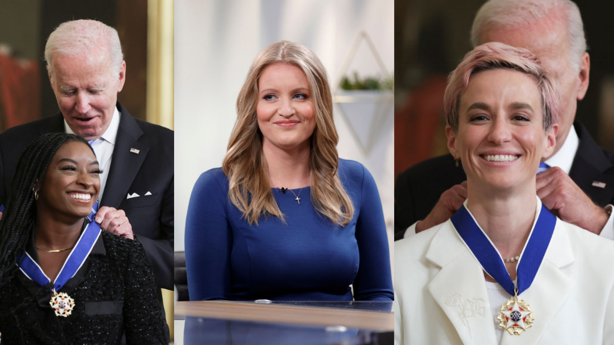 Former Trump Lawyer Ripped For Calling Simone Biles And Megan Rapinoe 'Losers' After Medal Of Freedom Ceremony