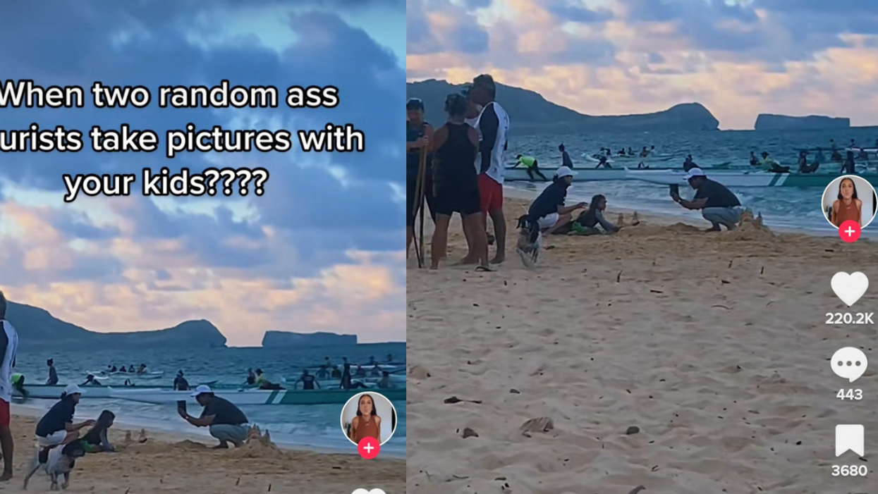 Mom 'Flabbergasted' After Two Random Hawaii Tourists Take Photos With Her Kids On Beach