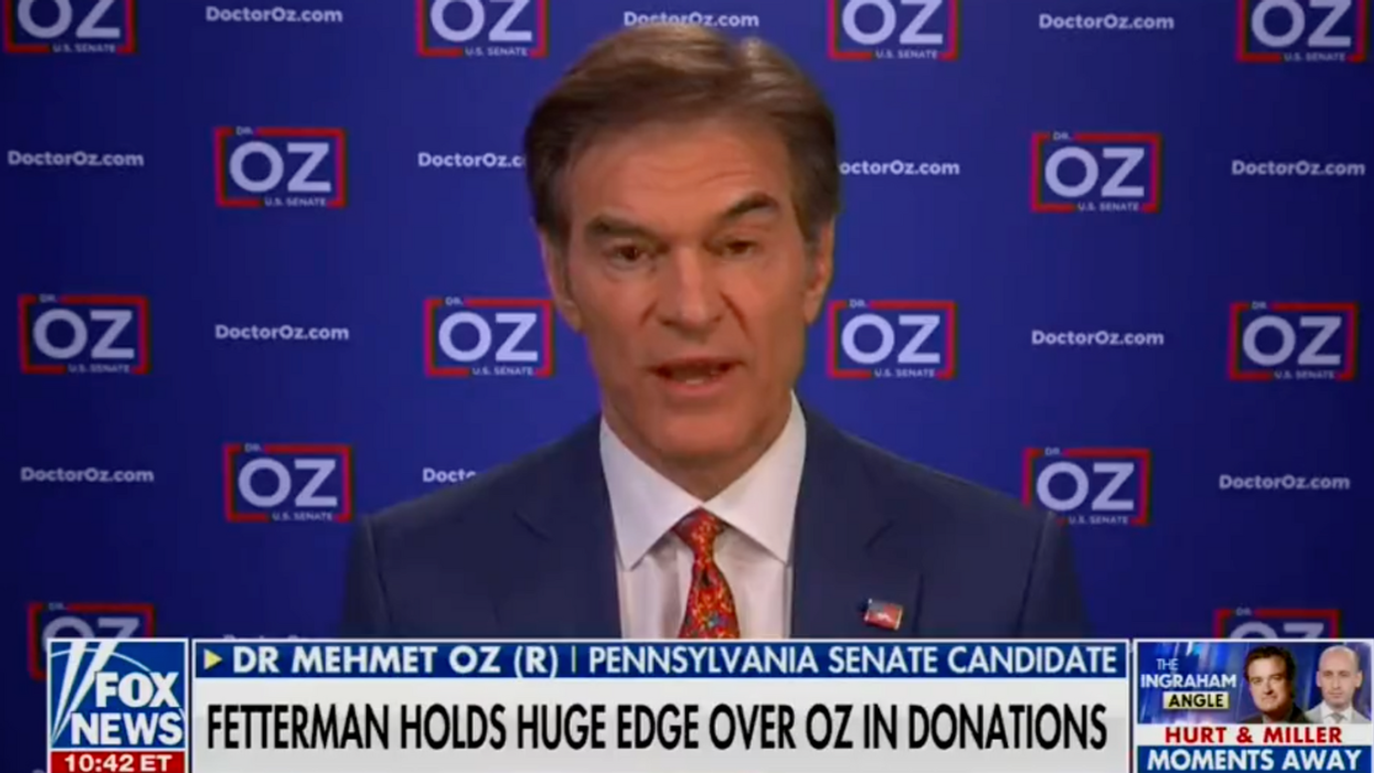 Dr. Oz's Excuse For Why Supporters Aren't Donating To His Campaign Is A Glorious Self-Own
