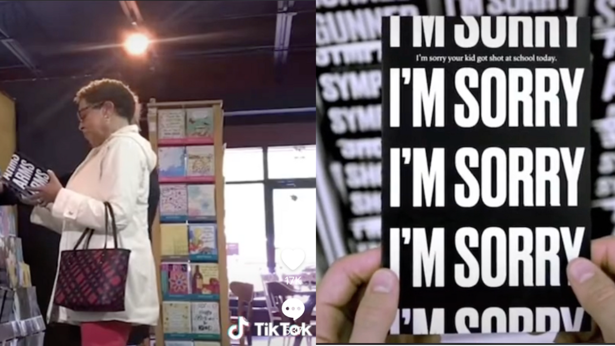 Activist Group Stuns Store's Customers With 'School Shooting' Sympathy Card Display In Viral Video