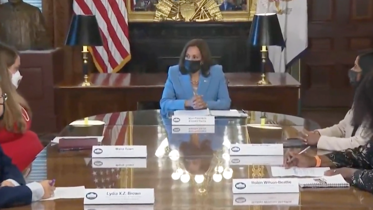 Conservatives Melt Down After VP Harris Describes Her Outfit For Visually-Impaired Viewers