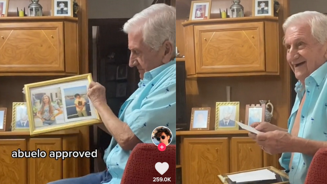 Trans TikToker's Grandpa Swapping Out Pre-Transition Pic From His Family Photo Display Is Everything