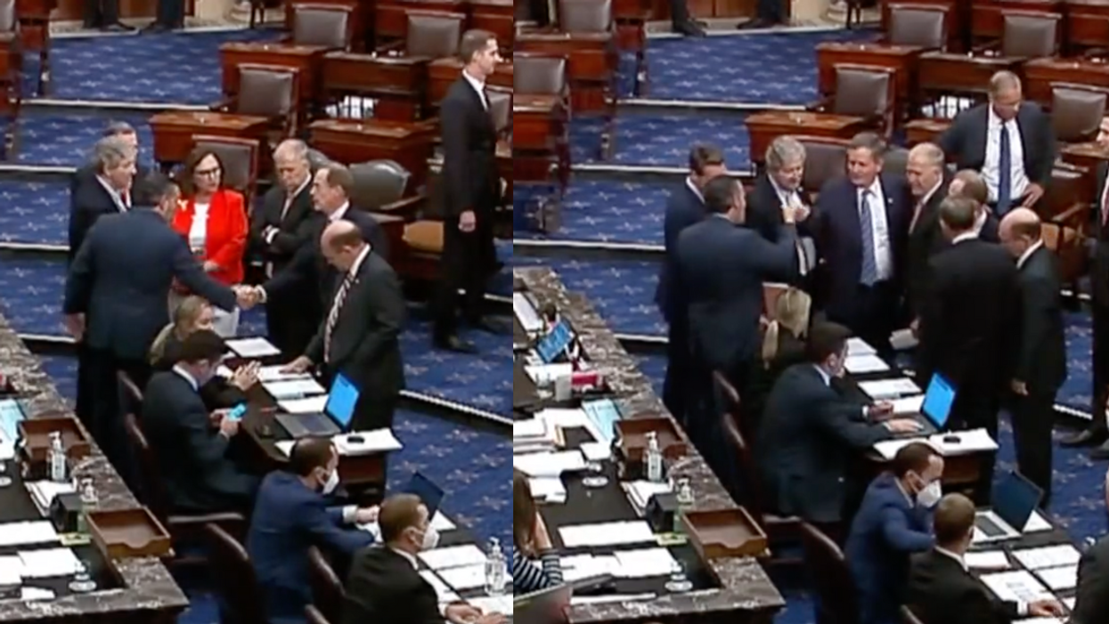 Video Of Republicans Fist Bumping On Senate Floor After Blocking Veterans Bill Sparks Outrage