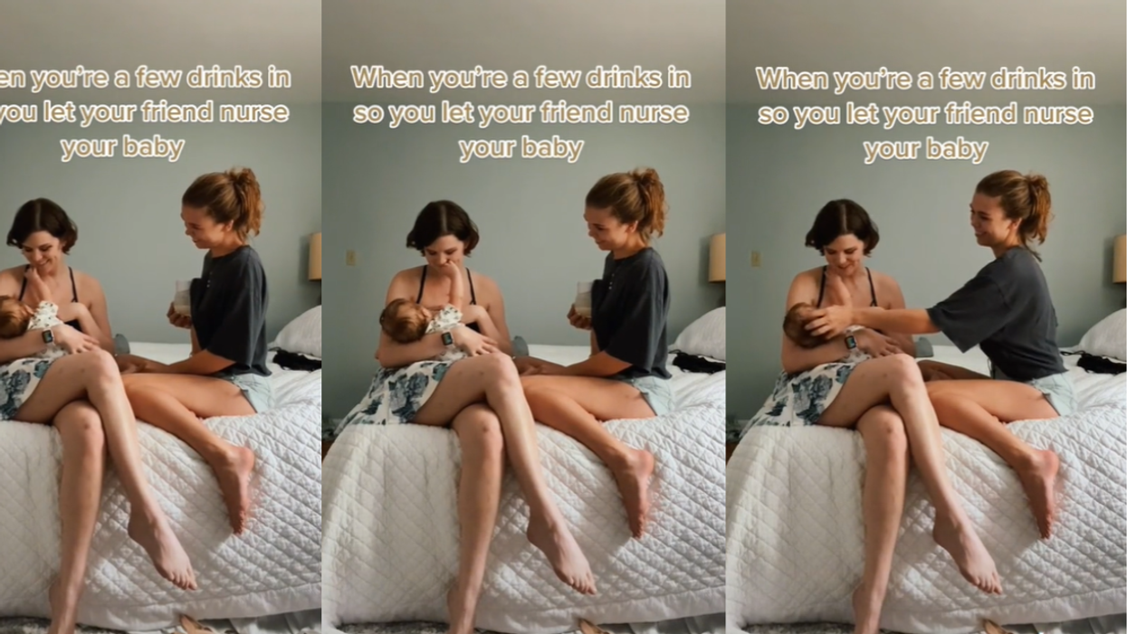 Mom Sparks Debate By Letting Friend Breastfeed Her Baby When She's Had Too Many Drinks