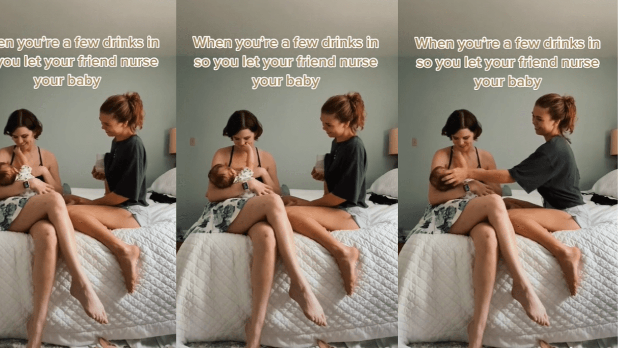 Mom Sparks Debate By Letting Friend Breastfeed Her Baby When She's Had Too Many Drinks