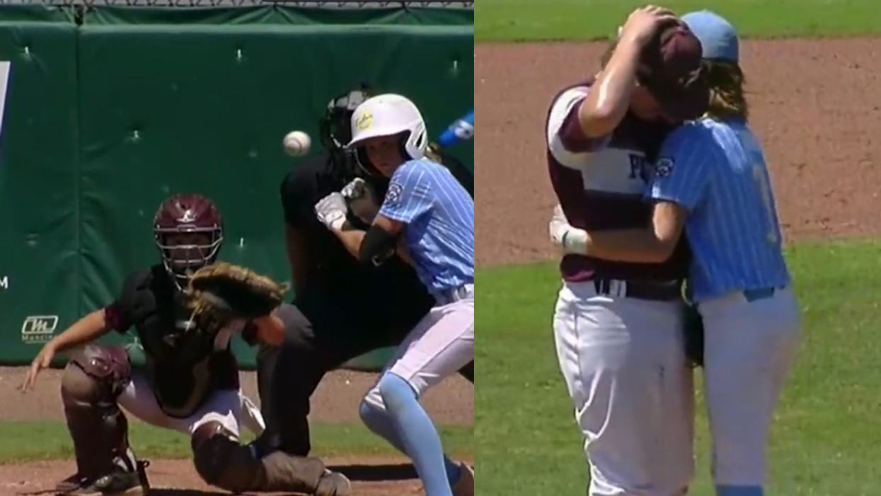 Little Leaguer Who Took Wild Pitch To The Head Consoles Crying Pitcher In Powerful Show Of Sportsmanship