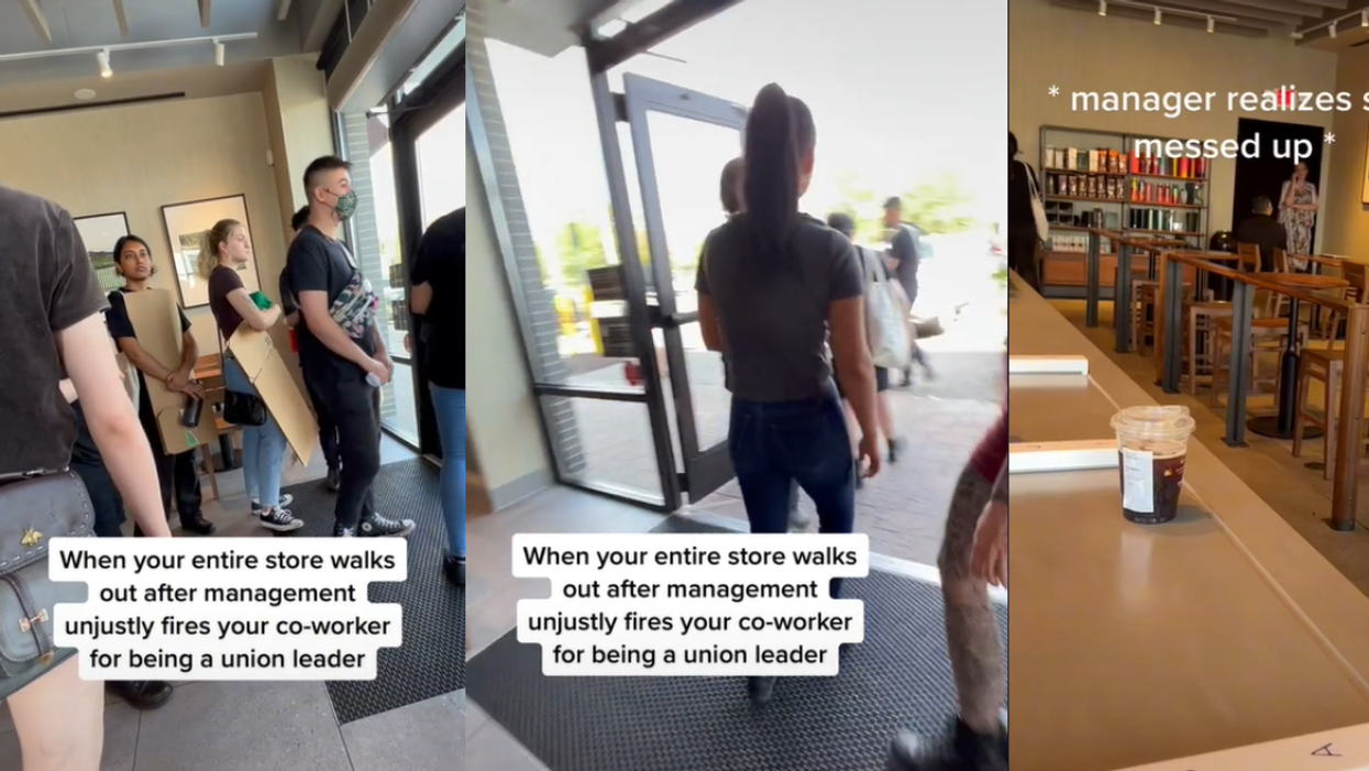 Entire Starbucks Store Walks Out In Protest After Manager Fires Worker For Being Union Leader