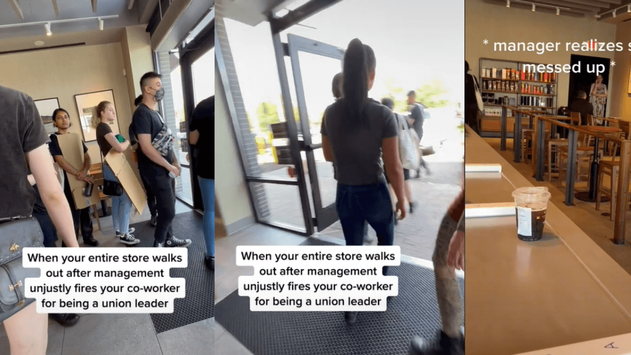 Entire Starbucks Store Walks Out In Protest After Manager Fires Worker For Being Union Leader