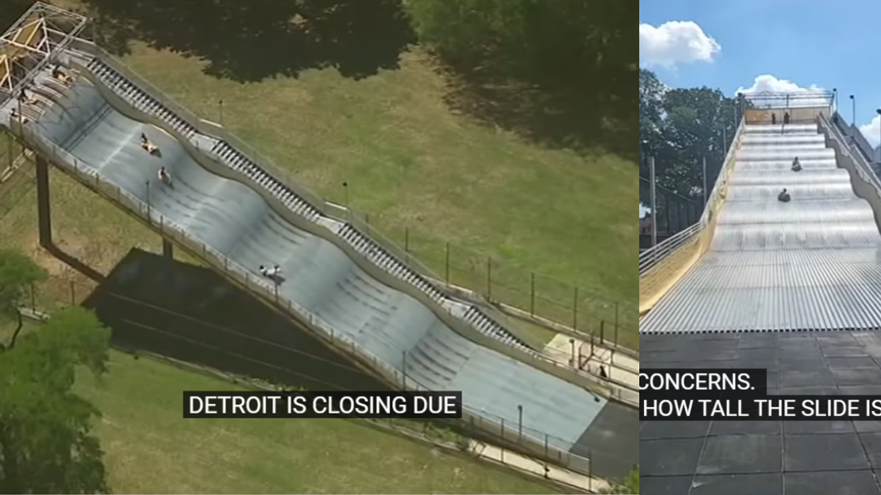 Giant Slide Closes Down Just Hours After Opening After Video Shows It Launching Kids Into Air