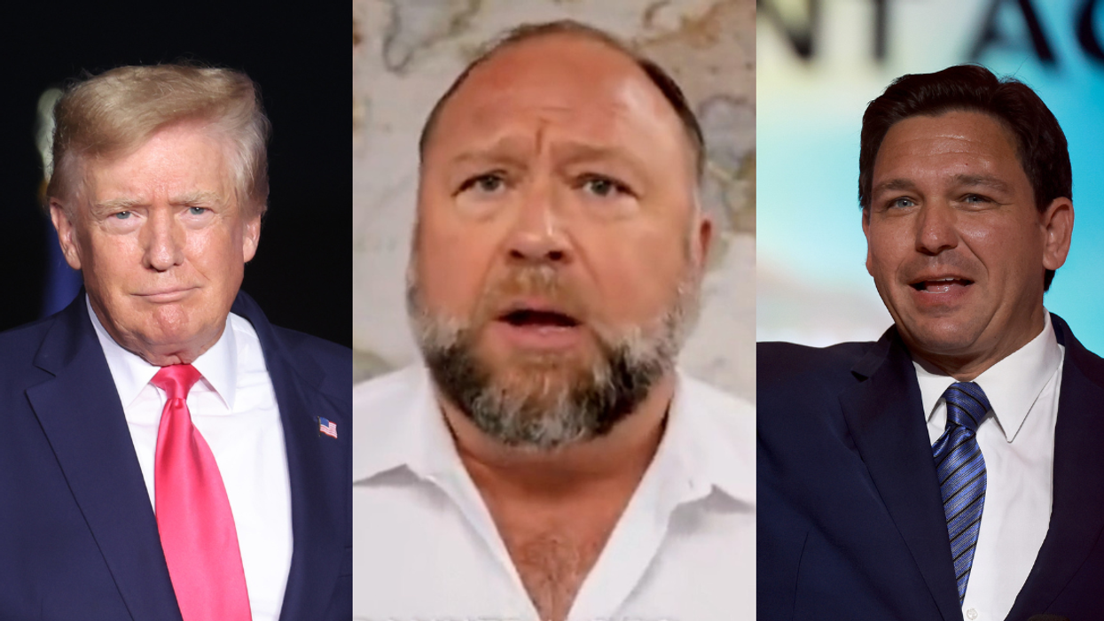 Alex Jones Hilariously Backtracks On DeSantis Endorsement With 'Emergency Message' To Trump