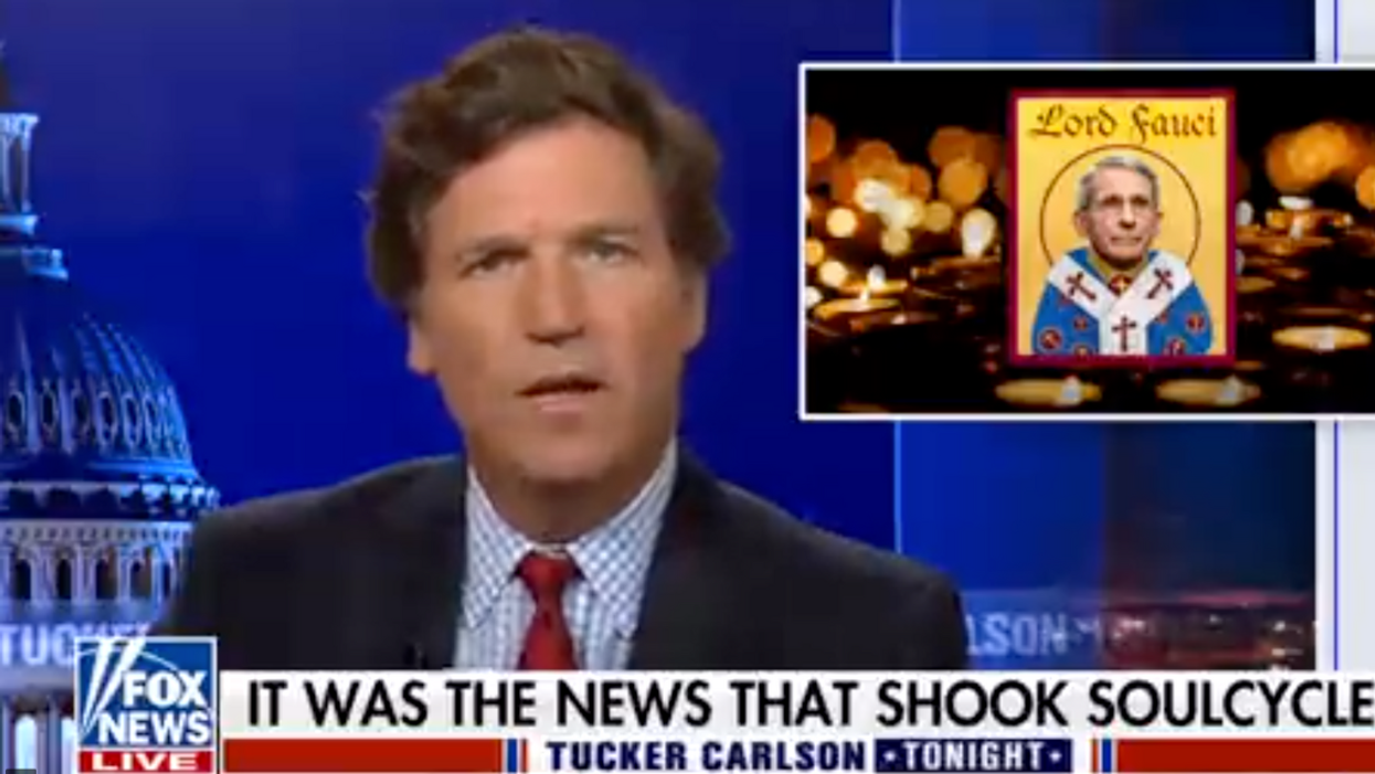 Tucker Carlson Just Tried To Mock Liberals 'Wailing' Over Fauci's Retirement—And It Didn't Go Well