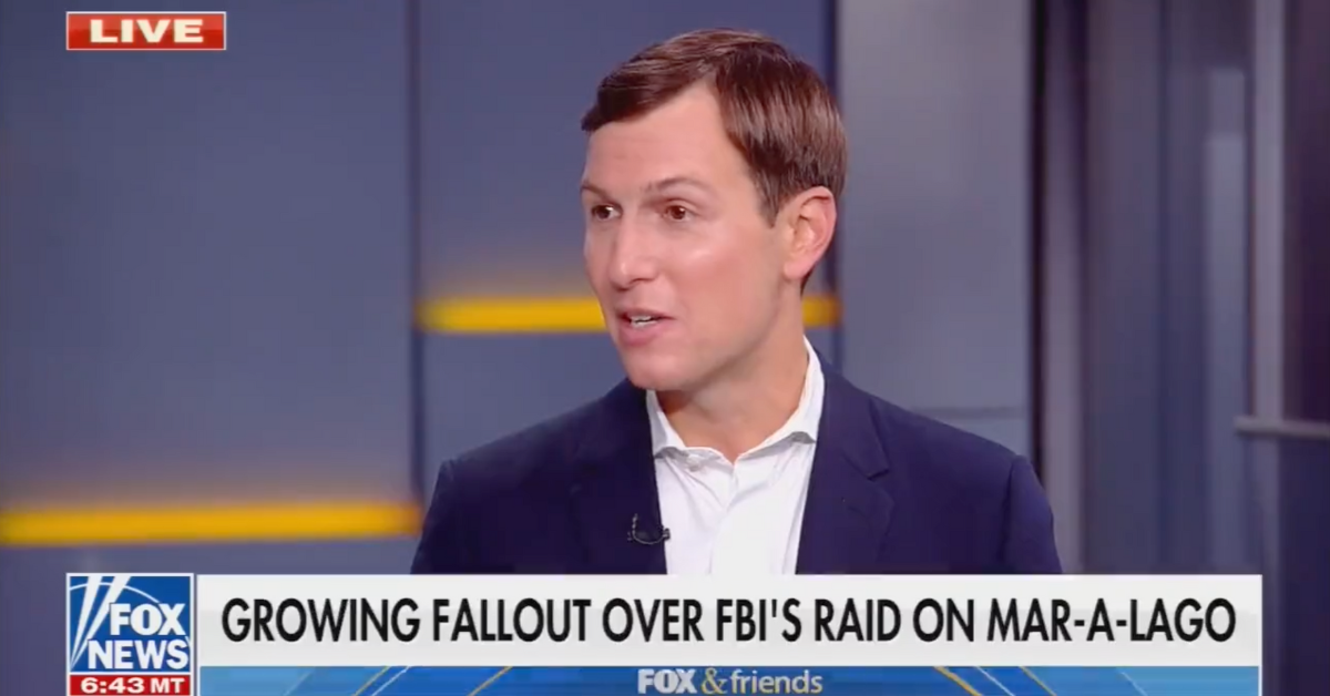 Jared Kushner Weasels His Way Out Of Answering Fox Host's Pointed Question About FBI Raid In Surreal Clip