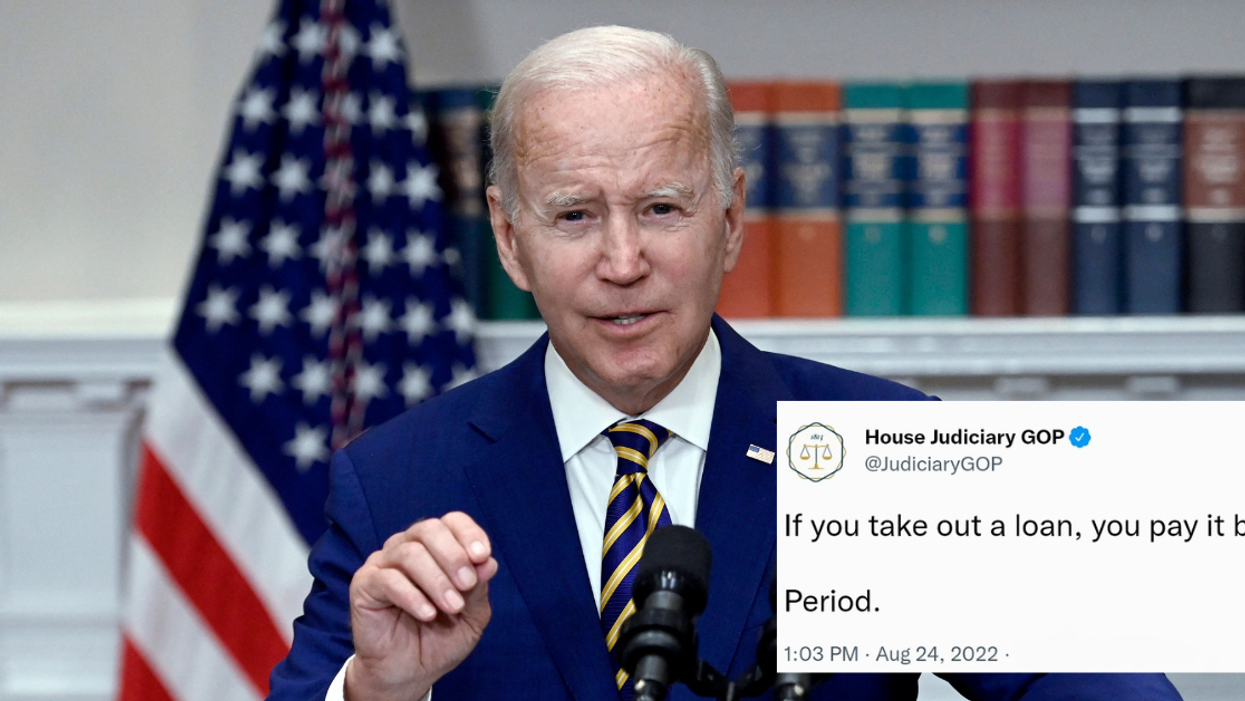 Republicans Get Brutal Reminder After Trying To Slam Biden's Debt Forgiveness Plan