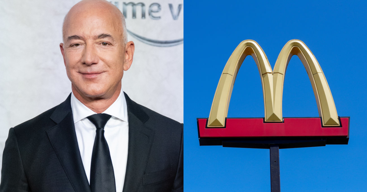 Photo Of Jeff Bezos Eating A McDonald's Hamburger In Honor Of His First Job Gets Roasted Hard