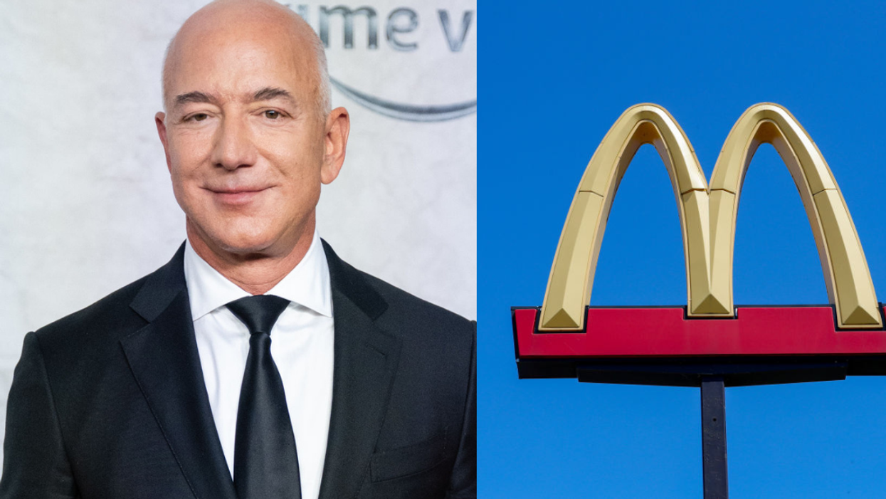 Photo Of Jeff Bezos Eating A McDonald's Hamburger In Honor Of His First Job Gets Roasted Hard